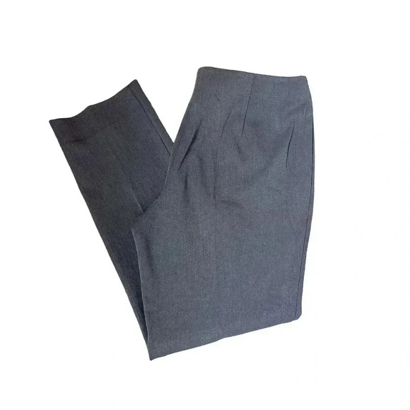 Chico’s Gray Dress Pants Size 0 Short Straight Leg Classic Office Career Stretch - Picture 1 of 9
